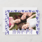 Cartes Pour Fêtes Annuelles Purple Heart Galentines Day Friend Photo (Devant)