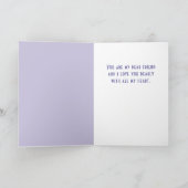 Cartes Pour Fêtes Annuelles Purple Heart Pattern Happy Galentine`s Day (Intérieur)