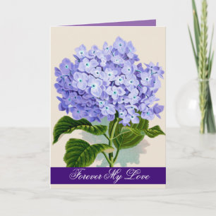 Cartes Pour Fêtes Annuelles Purple Valentines Day Love Poem Greeting Card