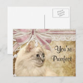 Cartes Pour Fêtes Annuelles Purrfect kitty valentine (Devant / Derrière)