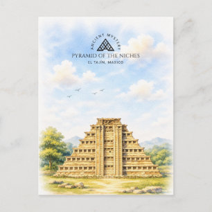 Cartes Pour Fêtes Annuelles Pyramide des Niches à El Tajín, Mexique Voyage