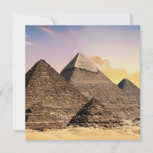 Cartes Pour Fêtes Annuelles Pyramides De Gizeh Voyage Egypte Photo