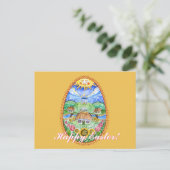 Cartes Pour Fêtes Annuelles Pysanka watercolor art - Happy Easter (Debout devant)