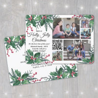 QR Code Holly Jolly Christmas Greenery 5 Photo