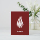 Cartes Pour Fêtes Annuelles Qr Code Joyeuse Flamme blanche douce de Pâques (Debout devant)