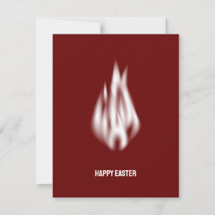 Cartes Pour Fêtes Annuelles Qr Code Joyeuse Flamme blanche douce de Pâques
