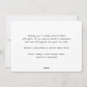 Cartes Pour Fêtes Annuelles QR Code Nous vous souhaitons un joyeux Noël 5 Phot (Dos)