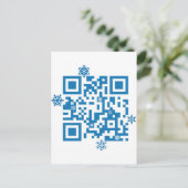 Cartes Pour Fêtes Annuelles QR Code Scannera "Joyeux Noël !" (Debout devant)