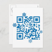 Cartes Pour Fêtes Annuelles QR Code Scannera "Joyeux Noël !" (Devant / Derrière)