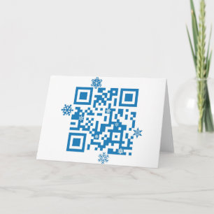 Cartes Pour Fêtes Annuelles QR Code Scans "Merry Christmas!"