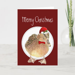 Cartes Pour Fêtes Annuelles Quacker de Christmas, humour de Funny Duck