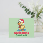 Cartes Pour Fêtes Annuelles Quacker de Noël (Debout devant)