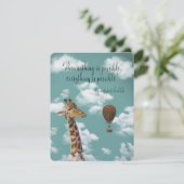 Cartes Pour Fêtes Annuelles Quand Nothing Is sure, Tout est possible Citation (Debout devant)