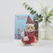 Cartes Pour Fêtes Annuelles Quand nous sommes distants sur Noël…,… (Debout devant)