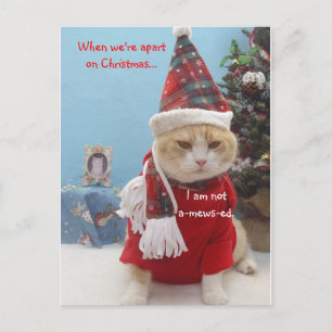 Cartes Pour Fêtes Annuelles Quand nous sommes distants sur Noël…,…