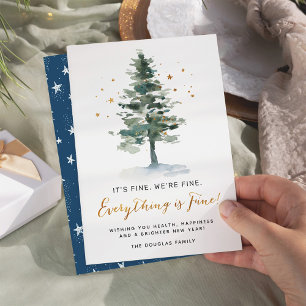 Cartes Pour Fêtes Annuelles Quarantine Noël Tout va bien drôle