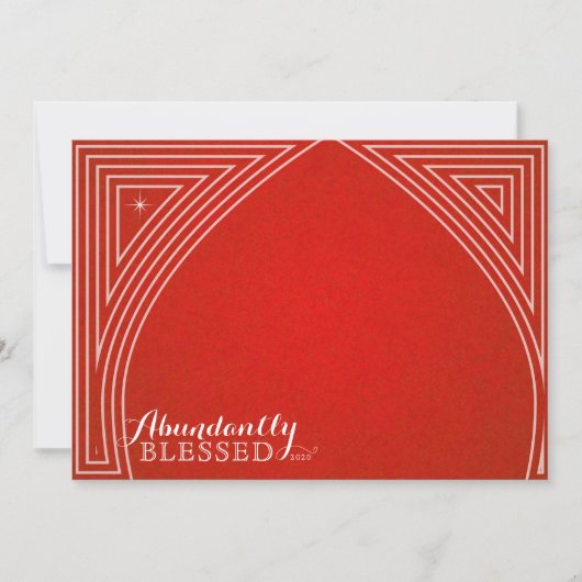 Cartes Pour Fêtes Annuelles Quatre étoiles de photo superposition de dôme plat (Devant)