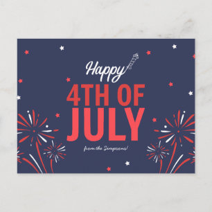 Cartes Pour Fêtes Annuelles Quatre juillet étoilé