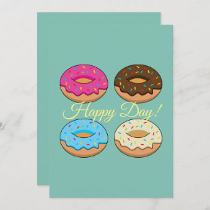 Cartes Pour Fêtes Annuelles Quatre Motifs Assortis Personnaliser