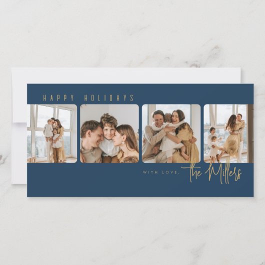 Cartes Pour Fêtes Annuelles Quatre photos au minimum (Devant)