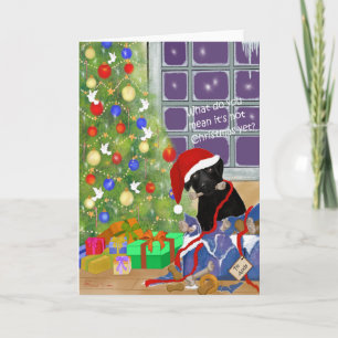 Cartes Pour Fêtes Annuelles Que le voulez-vous dire n'est-vous pas Noël encore