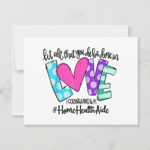 Cartes Pour Fêtes Annuelles Que Tout Ce Que Vous Faites Soit Fait Dans L'Amour