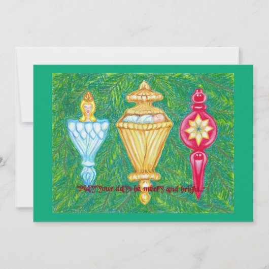 Cartes Pour Fêtes Annuelles Que vos journées soient joyeuses et lumineuses (Devant)