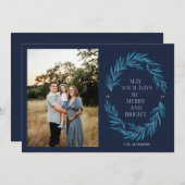 Cartes Pour Fêtes Annuelles Que vos jours soient joyeux et lumineux (Devant / Derrière)