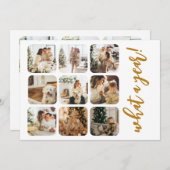 Cartes Pour Fêtes Annuelles Quel an 12 photo et texte personnalisé (Devant / Derrière)