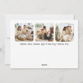 Cartes Pour Fêtes Annuelles Quel an 12 photo et texte personnalisé (Dos)