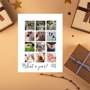 Cartes Pour Fêtes Annuelles Quel an 12 photo Noël personnalisé