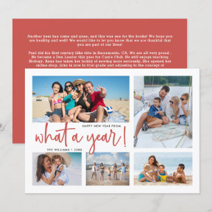 Cartes Pour Fêtes Annuelles Quel an Collage photo année en revue