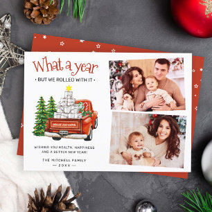 Cartes Pour Fêtes Annuelles Quel An Drôle Toilette Papier Xmas Arbre 2 Photo