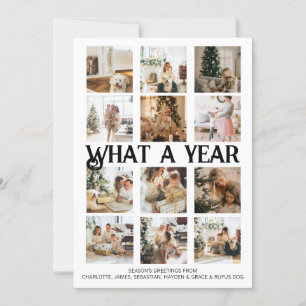 Cartes Pour Fêtes Annuelles Quel an photo Noël personnalisé