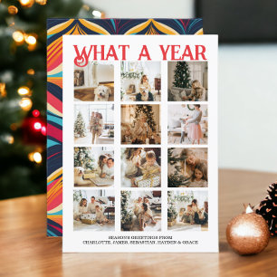 Cartes Pour Fêtes Annuelles Quel an photo Noël personnalisé