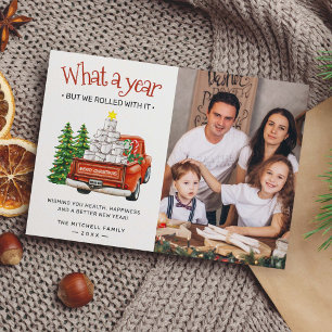 Cartes Pour Fêtes Annuelles Quel An Toilette Papier de Noël Arbre photo