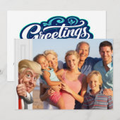 Cartes Pour Fêtes Annuelles Quel PHOTOBOMB (Devant / Derrière)