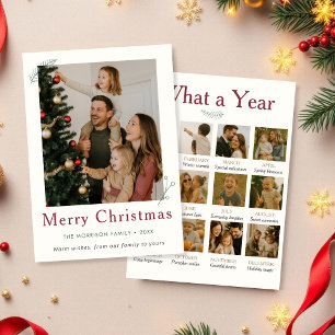 Cartes Pour Fêtes Annuelles Quelle année de famille Année d'examen Noël