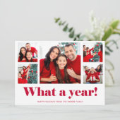 Cartes Pour Fêtes Annuelles Quelle année | Grille de photos de Noël ou du Nouv (Debout devant)