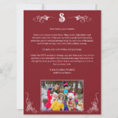 Cartes Pour Fêtes Annuelles Quelle année Légendes de collage photo surdimensio (Dos)