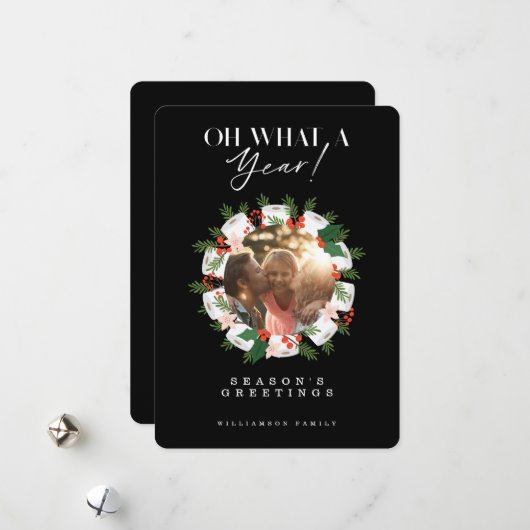 Cartes Pour Fêtes Annuelles Quelle Année ! Papier de toilette Festive Photo Wr (Devant/Arrière en situation)