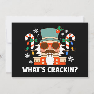 Cartes Pour Fêtes Annuelles Qu'est-ce que le crackin Noël Noisette Funny Noël