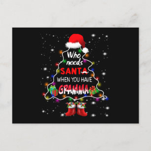 Cartes Pour Fêtes Annuelles Qui a besoin de père Noël quand vous avez de la gr