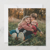 Cartes Pour Fêtes Annuelles Quilted Frame Photo (Dos)