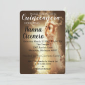 Cartes Pour Fêtes Annuelles Quinceanera (Debout devant)