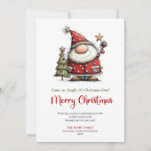 Cartes Pour Fêtes Annuelles Quirky Cartoon Santa Playful Holiday Greeting Card (Devant)
