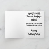 Cartes Pour Fêtes Annuelles Quoi ? Bon thanksgiving (Intérieur)