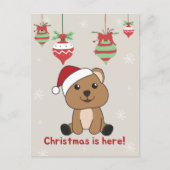 Cartes Pour Fêtes Annuelles Quokka Noël Neige Hiver Animaux Quokkas Vacances (Devant)
