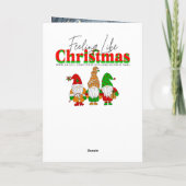 Cartes Pour Fêtes Annuelles Raccoon et écureuil suspendus lumières de Noël (Dos)