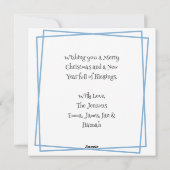 Cartes Pour Fêtes Annuelles Racoon Magique Enchantée Forêt de Noël (Dos)